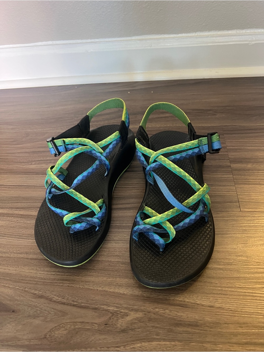 Chaco Sandals - Blue & Green Straps
